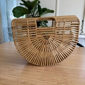 Bamboo Half Moon Bag